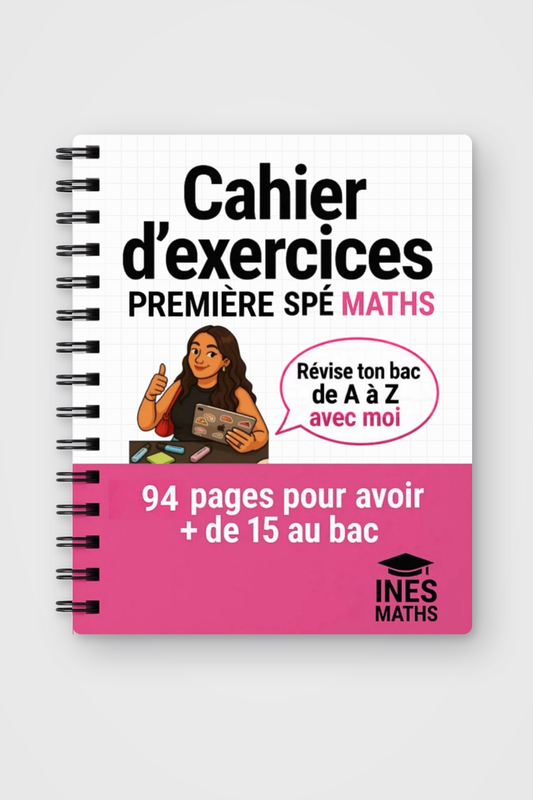 BAC 1ère spé maths : Cahier d’exercices (94 pages)
