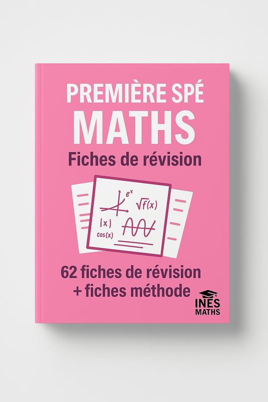 BAC 1ère spé maths : Fiches de révision + fiches méthode (62 fiches)
