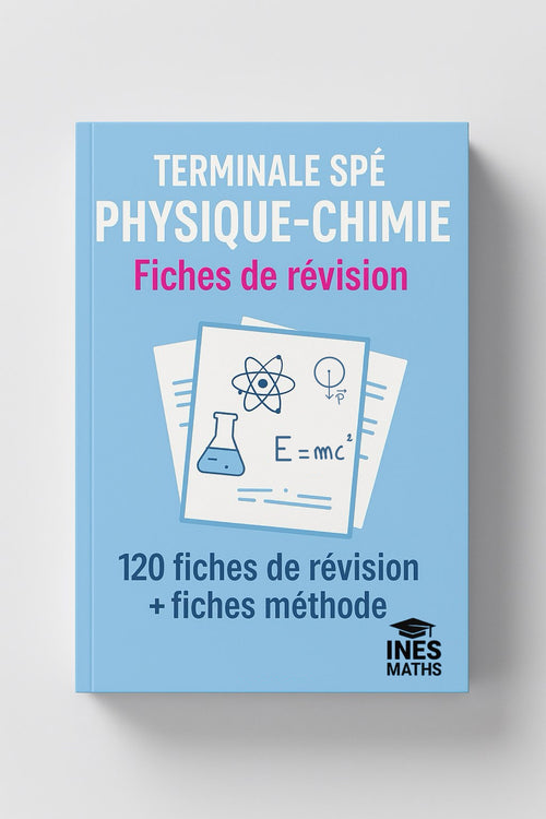 BAC spé Physique / chimie : Fiches de révision + fiches méthode (120 fiches)