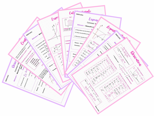 Fiches de révision bac spé maths