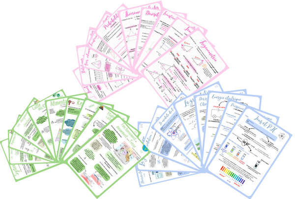 Pack complet de révision pour le brevet de SVT, Maths et physique-chimie