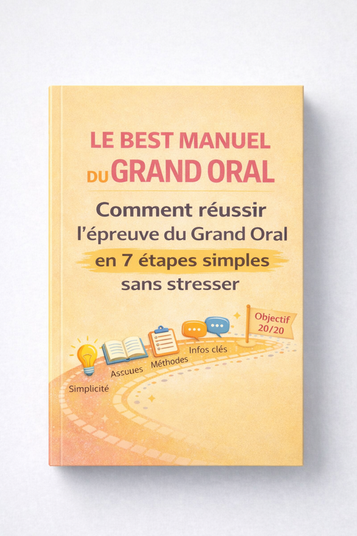 20/20 au grand oral grâce à ce guide (72 pages)