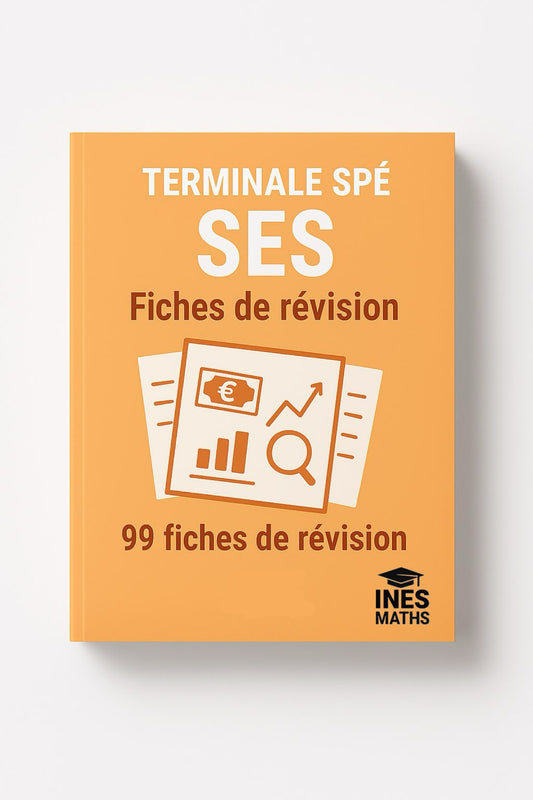 BAC spé SES : Fiches de révision (99 fiches)