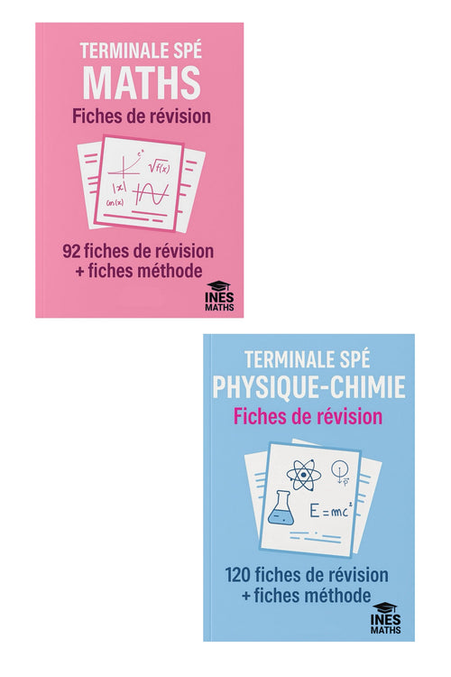 Pack BAC 2026 : 2 Packs de fiches, Maths et PC (213 fiches)