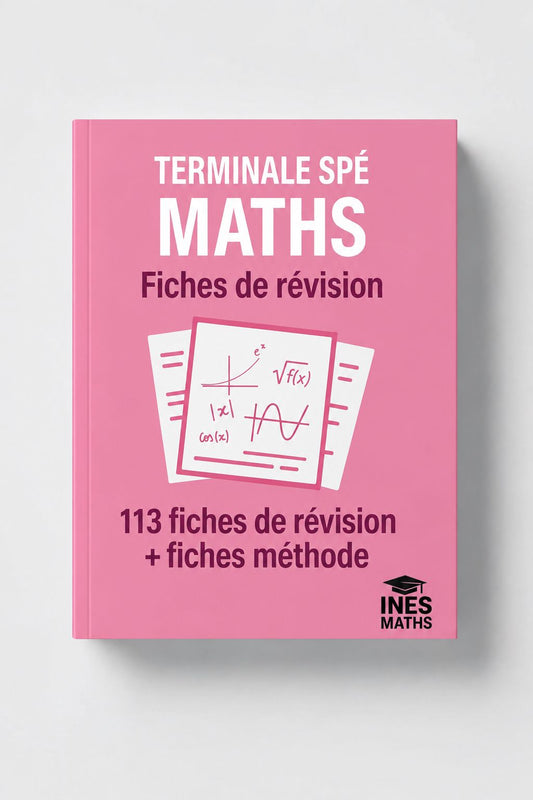 BAC spé Maths : Fiches de révision + Fiches méthode (113 fiches)
