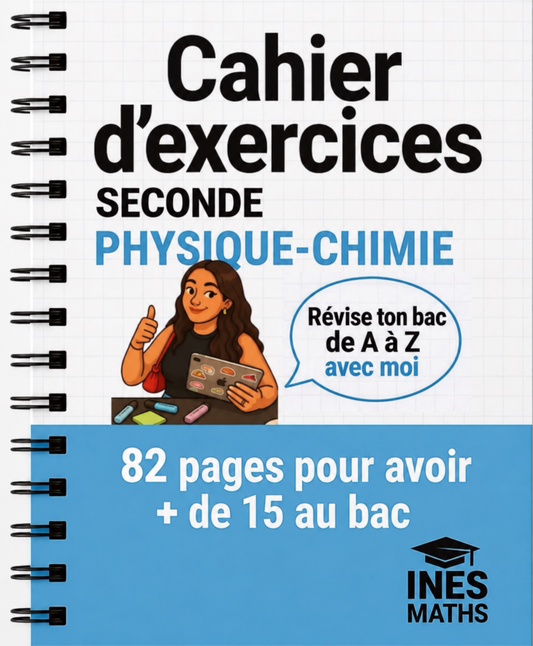 Seconde PC : Cahier d’exercices (82 pages)