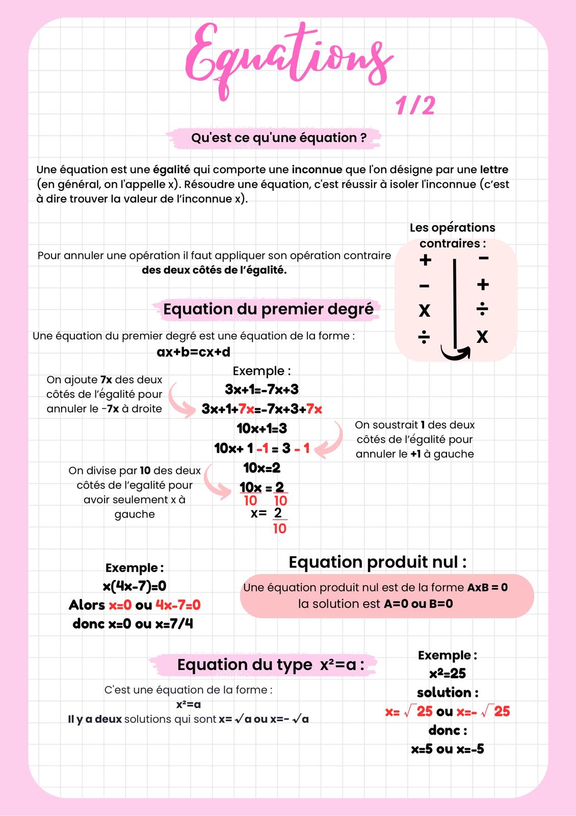 Pack brevet de Maths + 2 corrections de Brevet (45 pages)